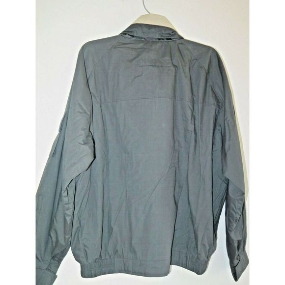 Aberdeen Collection Mens Sz L Olive Green Bomber Jacket w/Hood Cotton Blend EUC - Picture 3 of 9